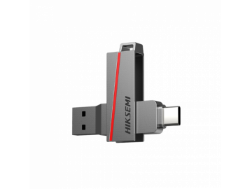 USB Hiksemi Dual Slim 128GB - HS-USB-E307C-128G-U3 - Giao thức kép Type A & Type C, Chuẩn USB 3.2 - Tốc độ cao.