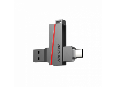USB Hiksemi Dual Slim 128GB - HS-USB-E307C-128G-U3 - Giao thức kép Type A & Type C, Chuẩn USB 3.2 - Tốc độ cao.