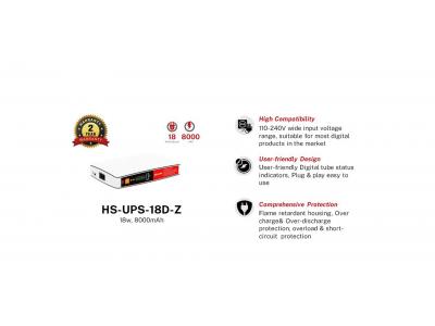 Bộ Lưu Điện Mini UPS Hiksemi HS-UPS-18D-Z 18W 8000mAh – Nguồn Dự Phòng Cho Wi-Fi & Camera